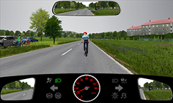 Sie fahren außerorts mit 25 km/h.