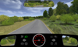 Sie fahren außerorts auf einer schmalen Straße mit 35 km/h.