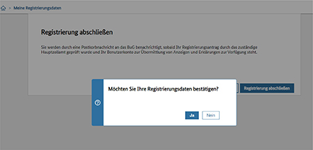 Abbildung 12: Sicherheitsabfrage
