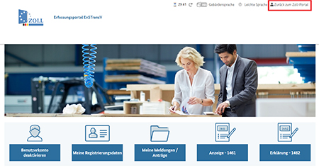 Abbildung 14: Startseite nach Registrierung