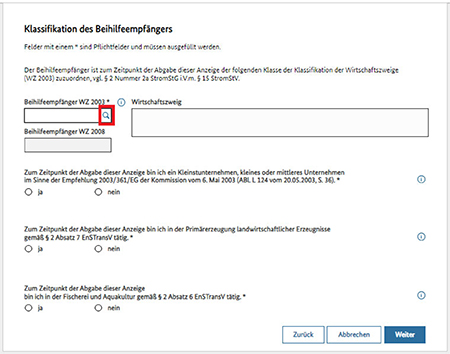 Abbildung 23: Anzeige – Weitere Angaben