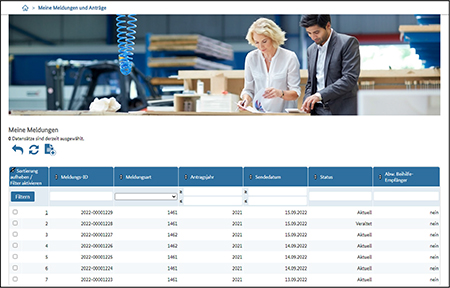 Abbildung 66: Meine Meldungen