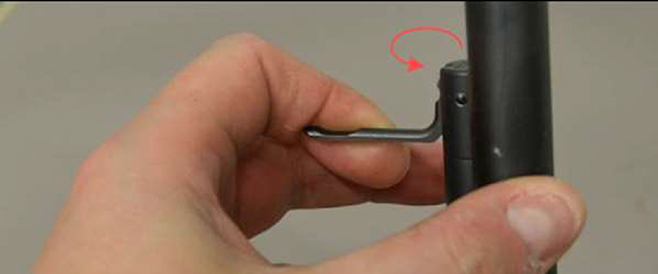 „Chiappa 1892 Wildlands“, Ansicht Herausdrehen des Röhrenmagazins