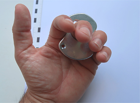 Abbildung 2: „SFG-1“ in der geöffneten Faust