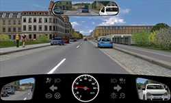 Sie fahren innerorts mit 45 km/​h.