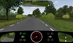 Sie fahren außerorts mit 25 km/​h.