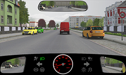 Sie fahren innerorts mit 30 km/​h.