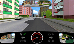 Sie fahren innerorts mit 25 km/​h.