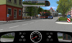 Sie fahren innerorts mit 20 km/​h.