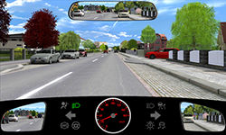 Sie fahren innerorts mit 25 km/​h.