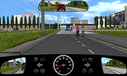 Sie fahren innerorts mit 30 km/​h.