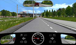 Sie fahren innerorts mit 45 km/​h.