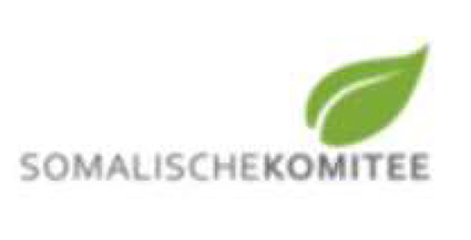 Stilisiertes Blatt, darunter der Text somalischekomitee in Versalien.