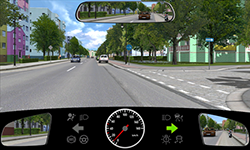 Sie fahren innerorts mit etwa 7 km/h.