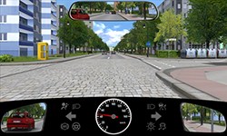 Sie fahren innerorts mit etwa 45 km/h.