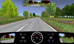 Sie fahren außerorts mit etwa 65 km/h.