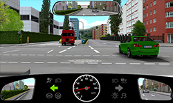 Sie fahren innerorts mit etwa 35 km/h.