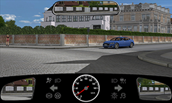 Sie fahren innerorts mit 15 km/h.