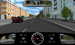 Sie fahren innerorts mit 45 km/h.