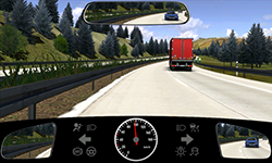 Sie fahren auf einer Autobahn mit etwa 95 km/h.