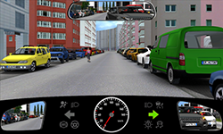 Sie stehen innerorts am rechten Fahrbahnrand.