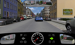 Sie fahren innerorts mit etwa 10 km/h.