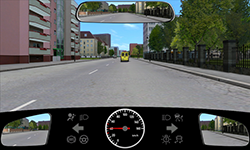 Sie befahren eine Straße innerorts mit 40 km/h.