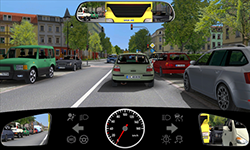 Sie stehen auf einer Straße innerorts an einer rot-gelben Ampel an vierter Position.