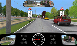 Sie befahren eine Straße innerorts mit etwa 40 km/h. Ein Verkehrsschild weist darauf hin, dass sich die Fahrbahn aufgrund einer Baustelle in 200 m auf den rechten Fahrstreifen verengen wird.