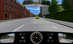 Sie befahren eine Straße innerorts mit 50 km/h.