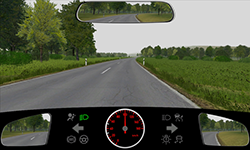 Sie befahren eine Straße außerorts mit 100 km/h.