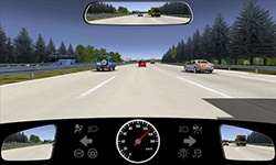 Sie befahren eine Autobahn mit 130 km/h.