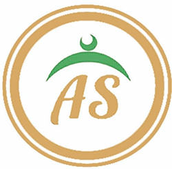 Das Logo besteht aus zwei ockerfarbigen Kreisen, wobei der äußere dünner ist als der innere Kreis. In der Mitte sind in derselben Farbe die Großbuchstaben „A“ und „S“ abgebildet. Über diesen Buchstaben befindet sich ein grünes nach unten offenes sichelförmiges Dach. Über dem Dach ist ein grüner Halbmond abgebildet.