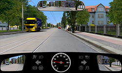 Sie fahren innerorts mit 45 km/​h.