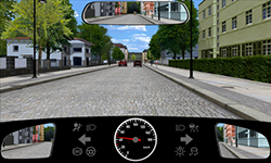 Sie fahren innerorts mit 45 km/​h.