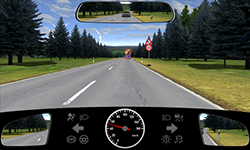 Sie fahren außerorts mit 50 km/​h.