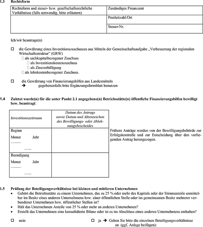 Es folgt: Antrag auf Gewährung öffentlicher Finanzierungshilfen an die gewerbliche Wirtschaft im Rahmen der regionalen Wirtschaftsförderung