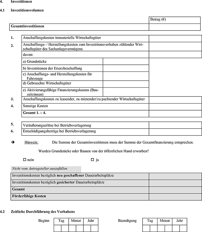 Es folgt: Antrag auf Gewährung öffentlicher Finanzierungshilfen an die gewerbliche Wirtschaft im Rahmen der regionalen Wirtschaftsförderung