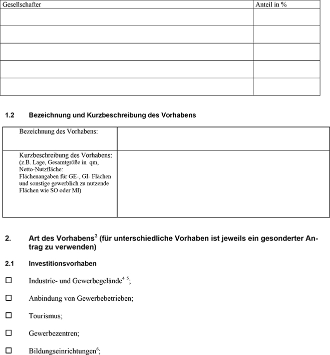 Es folgt: Antrag auf Gewährung einer Zuwendung zur Förderung wirtschaftsnaher Infrastruktur, Regionalmanagement, Kooperationsnetzwerke, Clustermanagement, Regionalbudget und Experimentierklausel