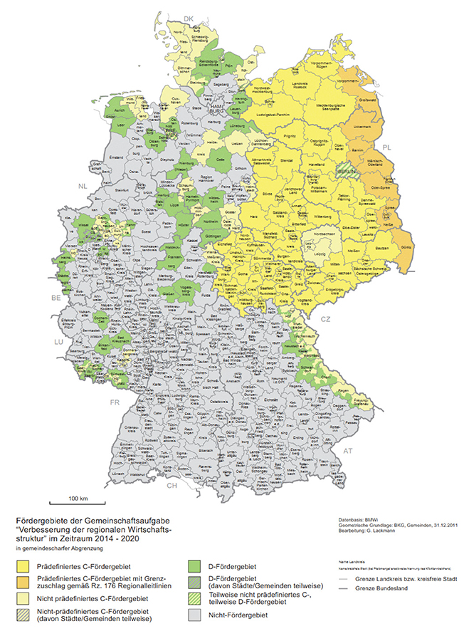 Es folgt: GRW-Fördergebiete 2014 – 2020