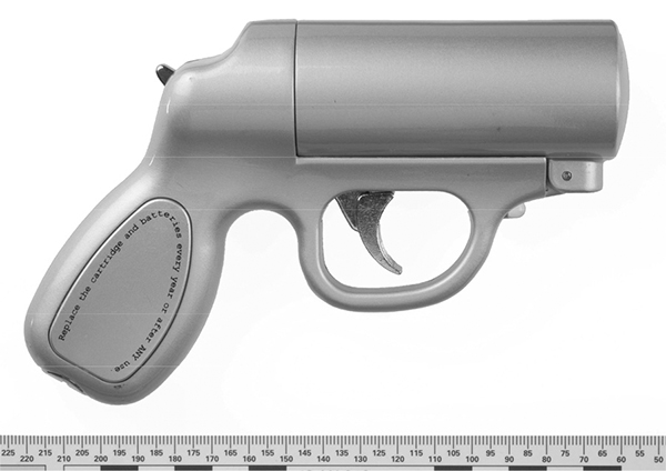 Abb. 1: Mace Pepper Gun, Ansicht rechte Seite