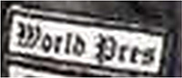 Dieses weiße Kennzeichen mit schwarzer Umrandung in Form eines Rechtecks enthält die abgekürzte Funktionsbeschreibung „World Pres“, World President, übersetzt Welt-Präsident, in schwarzen Buchstaben. Es deutet auf den Welt-Präsidenten (Armin CULUM „Boki“) der Gruppierung „United Tribuns“ hin.
