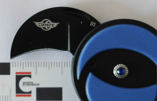 Abbildung 3: Messer „Nightclaw“, Detailansicht Klinge