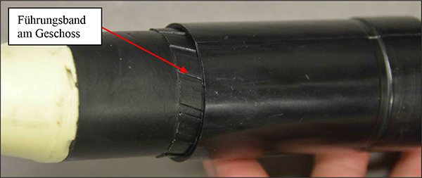 Abbildung 5: „TAG PALLADIN Launcher-Shell“, Geschoss teilweise eingeführt