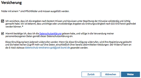 Abbildung 63: Screenshot der Versicherung