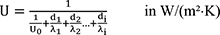 U ist gleich eins dividiert durch eins dividiert durch U Index Null plus d eins dividiert durch Lambda Index eins plus d Index zwei dividiert durch Lambda Index zwei Punkt Punkt Punkt plus d Index i dividiert durch Lambda Index i