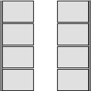 Abbildung Beispielfassade sechs - massive Außenwand zweischalig mit Luftschicht oder Dämmschicht und Außen- und Innenputz