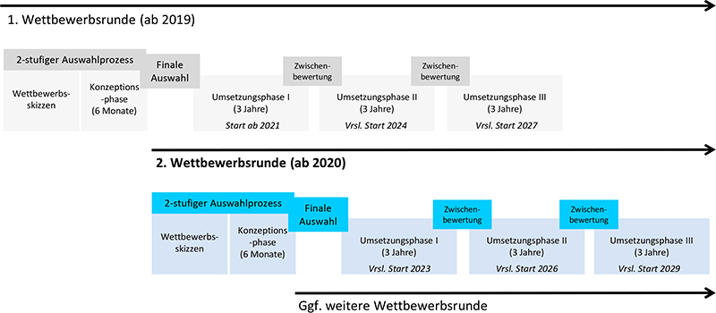 Abbildung 1: Förderschema der „Zukunftscluster-Initiative“