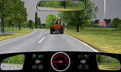 Sie fahren außerorts mit 40 km/h.