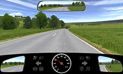 Sie fahren außerorts mit 65 km/h.